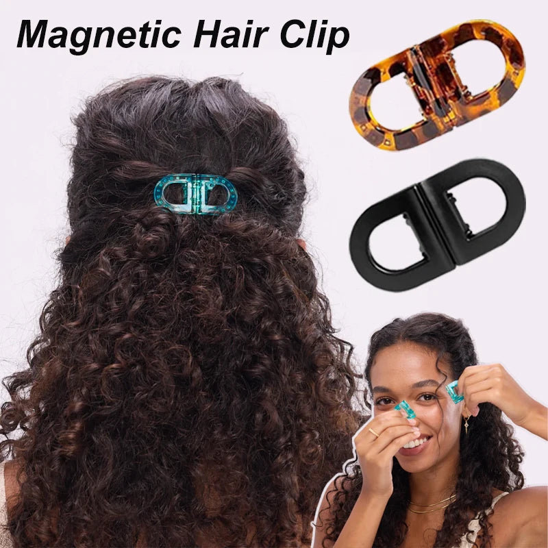 Magnetic Hair Clips Strong Hold Professional Salon Sectioning Clips Non-Slip Styling Clips for Women Girls Hairstyling Tools Set