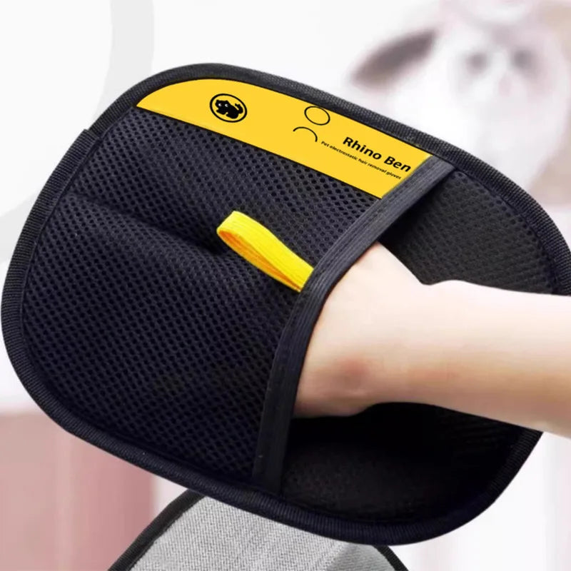 Pet Electrostatic Hair Removal Gloves Dog Cat Hair Removal Brush Gloves Hair Adhesive Gloves Carpet Clothing Hair Cleaning Brush