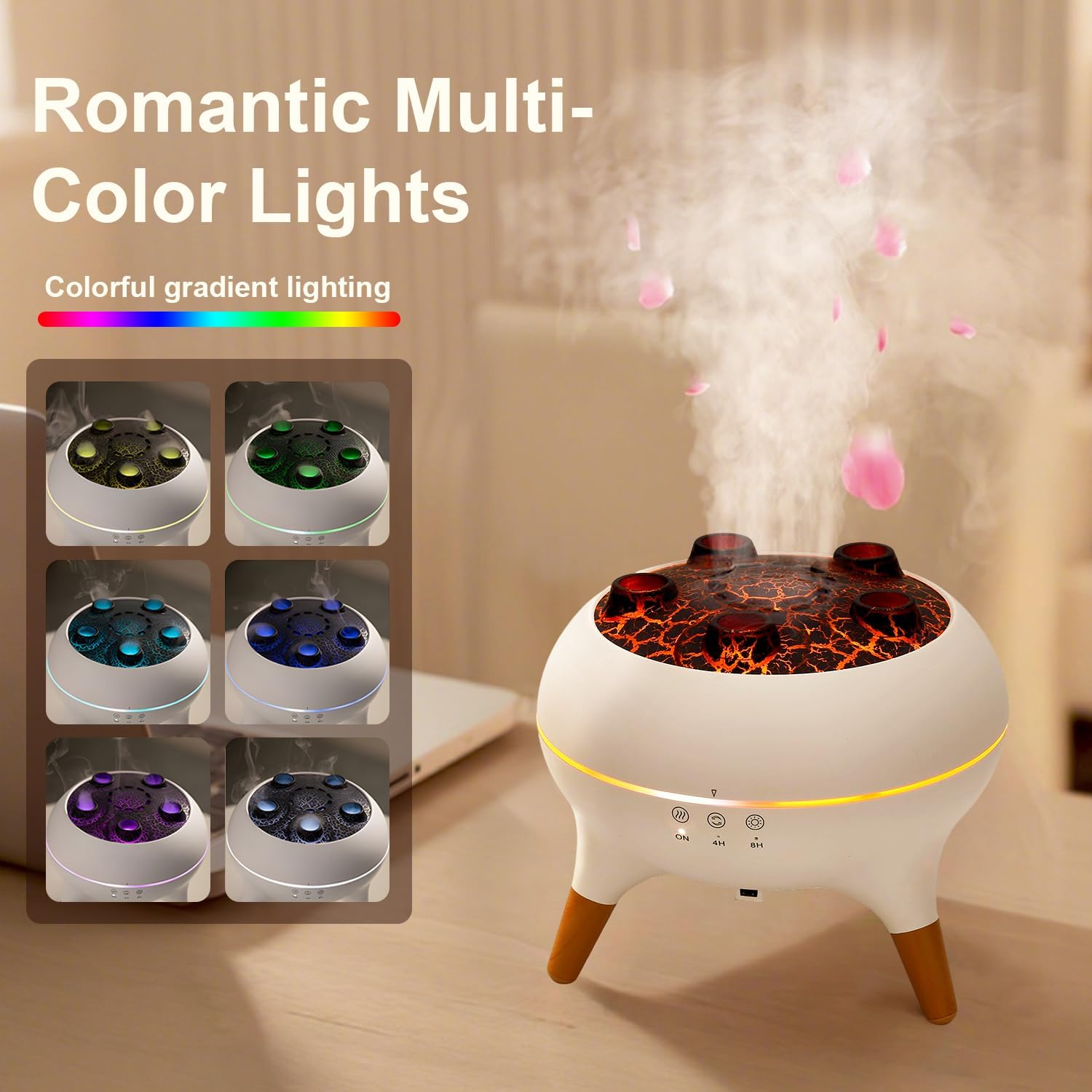 Jellyfish Diffuser, 0.66Gal(250Ml) Remote Control 7 Colors LED Lights, Easy Clean & Top Fill, Quiet with Ultrasonic, Cool Mist Humidifier for Travel Office Bedroom Baby Nursery