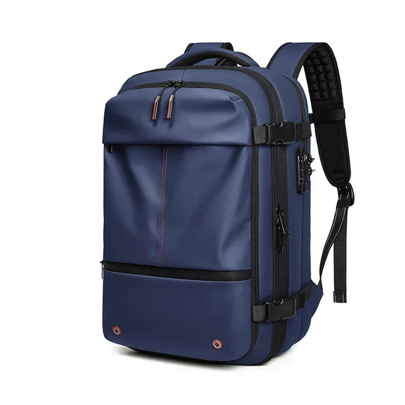 Men Travel Backpack Vacuum Compression Laptop Backpack 17 Inch Extended Large Capacity School Backpack Hiking Business Backpack
