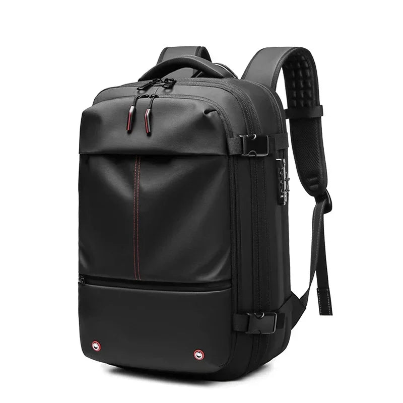Men Travel Backpack Vacuum Compression Laptop Backpack 17 Inch Extended Large Capacity School Backpack Hiking Business Backpack