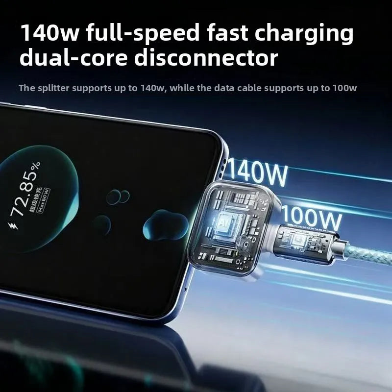 LoopLyfe 140W Physical-Disconnect Battery Guard, Auto & Self-Eject Charger, Smart Auto-Stop Charging Accessory for Phones Laptops Tablets