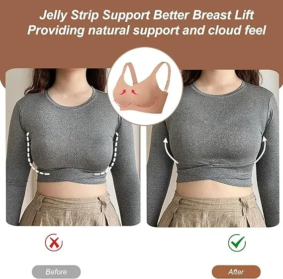 Seamless Bras Women Comfort Lingerie Padded Sports Tops Non-Wire Underwear Soft Bralette Support Sexy Everyday Wear Intimates