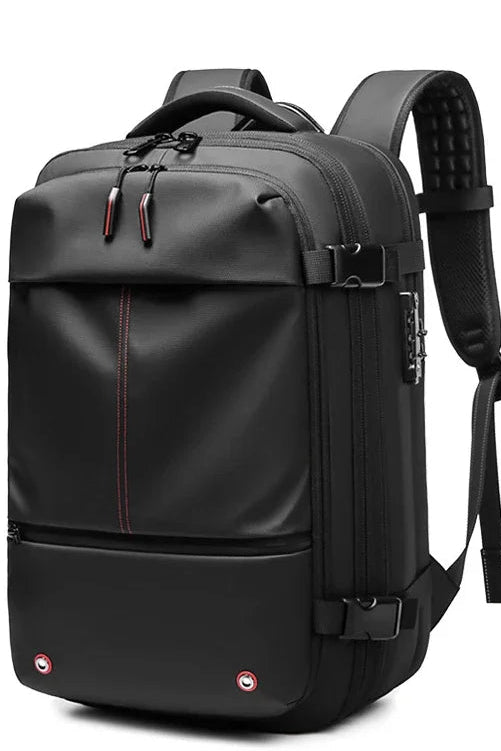 Men Travel Backpack Vacuum Compression Laptop Backpack 17 Inch Extended Large Capacity School Backpack Hiking Business Backpack