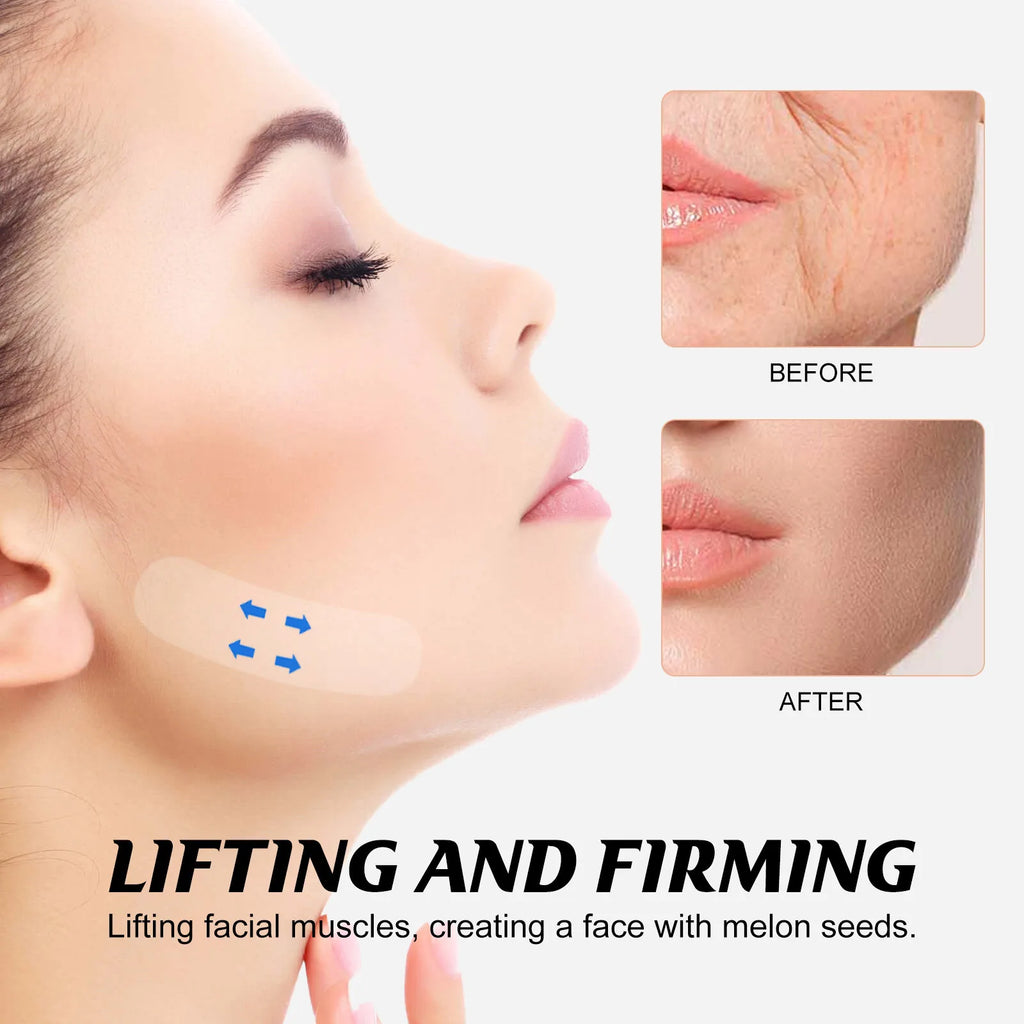 40/80Pcs Lifting Face Stickers Invisible Transparent Thin Face Patche Lift Tools V-Shape Face Wrinkle Sagging Skin Adhesive Tape