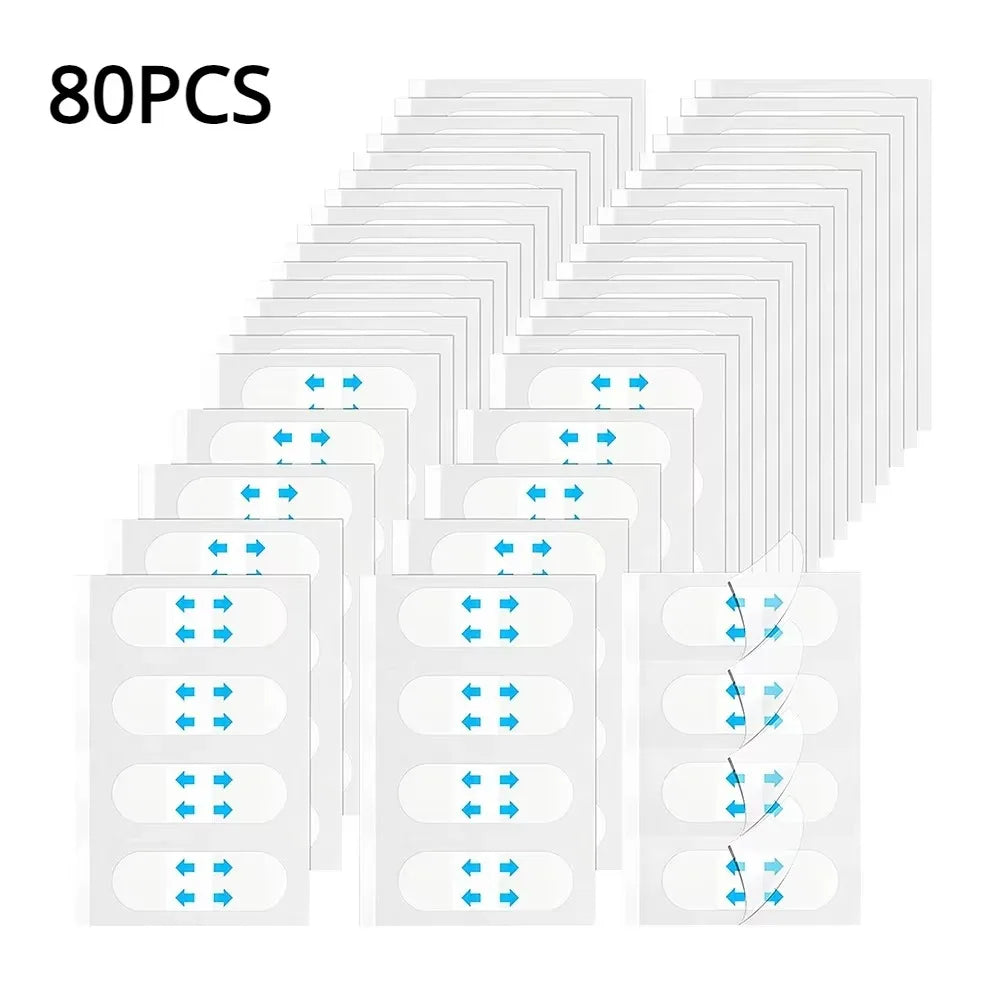 40/80Pcs Lifting Face Stickers Invisible Transparent Thin Face Patche Lift Tools V-Shape Face Wrinkle Sagging Skin Adhesive Tape